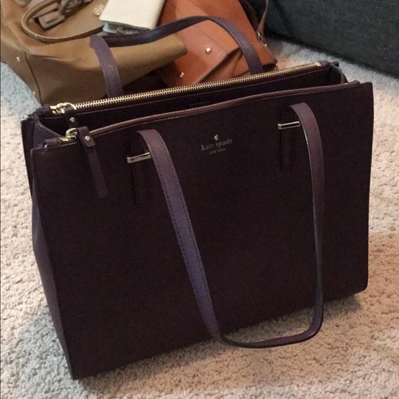 Plum Kate Spade Tote - Picture 2 of 8